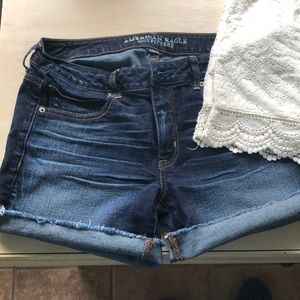American Eagle “boy midi” jean short